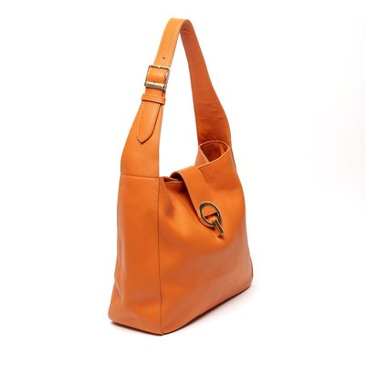 Madison Leather Handbag - Orange