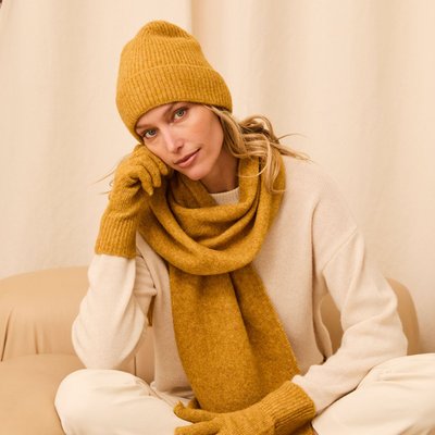 Cashmere Beanie - Butterscotch