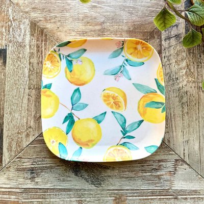 Bamboo Salad Plate (Set of 4) - Lemons