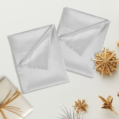 Satin Pillowcase (set Of 2) - Pearl White