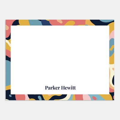 Flat Note Cards - Color Splash