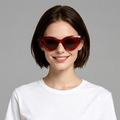 Arlette Sunglasses - Crystal Red
