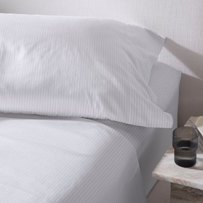 Signature Hemmed Pillowcase (Set of 2) - White Textured Stripe