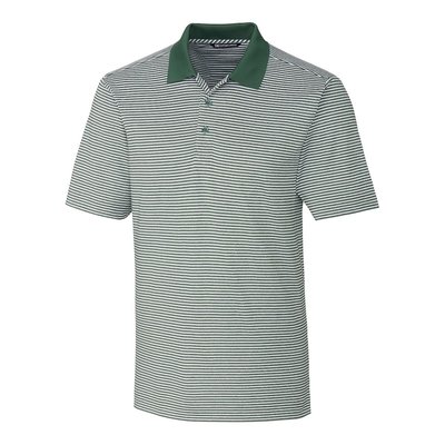 Forge Tonal Stripe Stretch Polo - Hunter