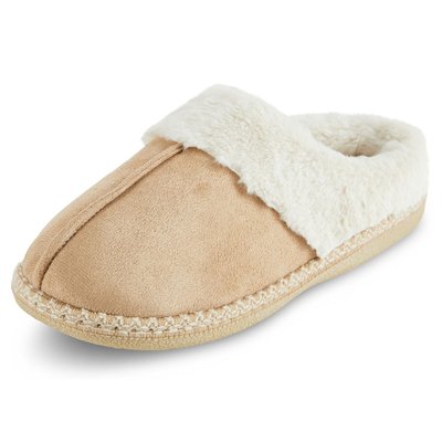 Women's Microsuede Indoor/Outdoor Slippers - Beige