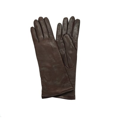 11" Leather Gloves With Cashmere Lining