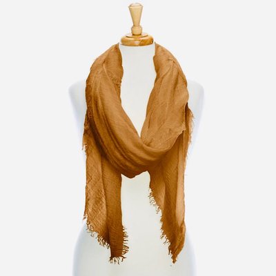 Crinkle Scarf/Shawl - Tawny