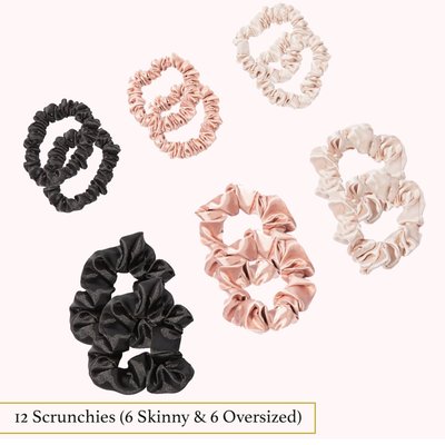 Satin Scrunchies - 12 Pack