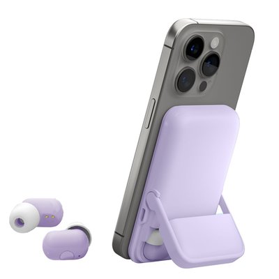 4-in-1 Power Bank Buds - Purple