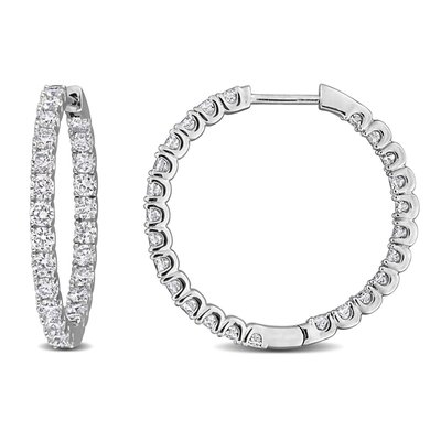 Hoop Earrings (2ct) - Sterling Silver
