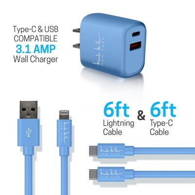 Universal Rapid Charging (3-Piece Bundle) - Blue