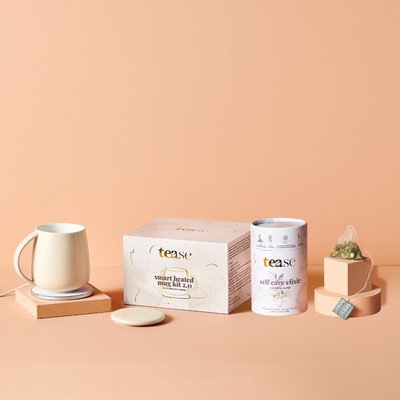 Smart Heated Mug Kit & Self Care Elxir Tea Bundle - Oat