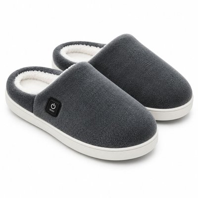 Heated Slippers - Grey