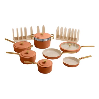 Essentials Complete Cookware (17-Piece Set) - Terracotta