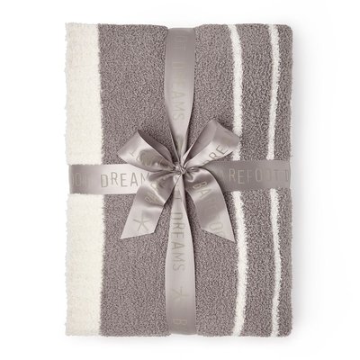Horizontal Stripe Blanket - Beach Rock/Cream