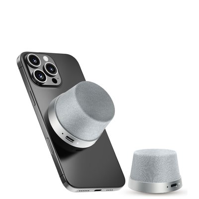 Magnetic Speaker and Phone Stand - 6 Color Options - Silver