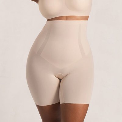 Empower High-Waisted Shaper Shorts - Chai