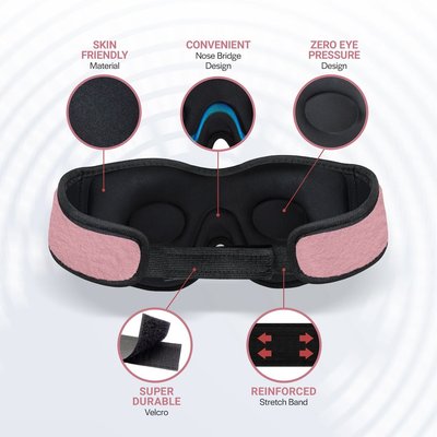 Dreamsounds Eyemask & Wireless Headphones - Soft Pink