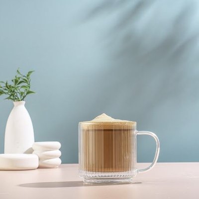 Stackable Double Wall Mugs (Set of 4) - Fluted