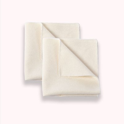 Raw Silk Wash Cloth (Set of 2)