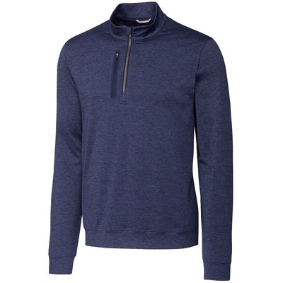 Stealth Heathered Quarter Zip Pullover - Liberty Navy
