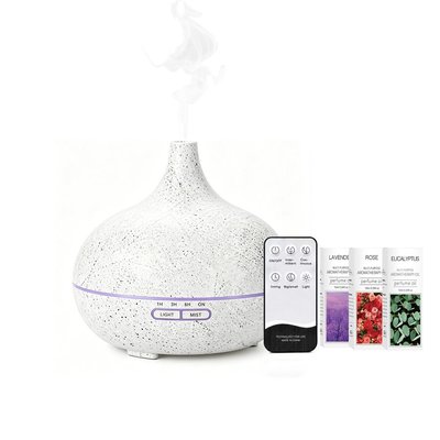 Humidifier/Diffuser & 3 Essential Oils - River Stone