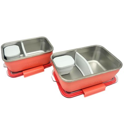 Bento Box (Set of 2) - Coral