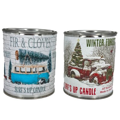 16-Ounce Paint Can Candles - Winter Forest & Fir & Cloves