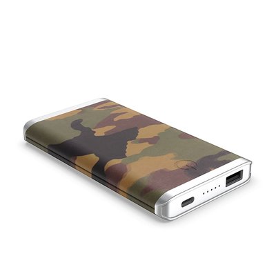 Leather Wireless Power Bank - Camo