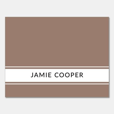 Folded Note Cards - Signature Stripe