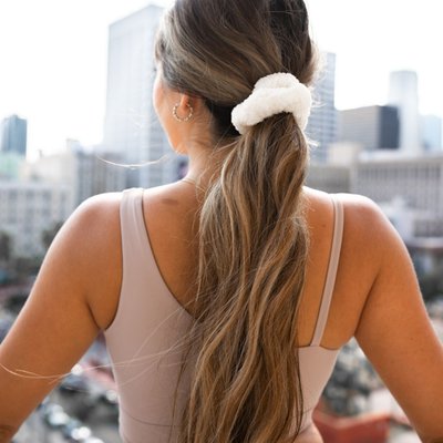Spa Wrap & Scrunchie - Salt White