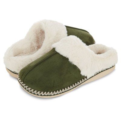 Women's Microsuede Indoor/Outdoor Slippers - Hunter Green