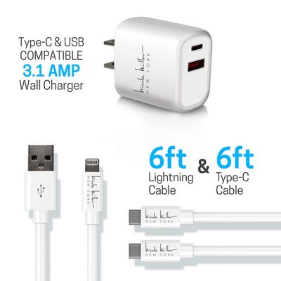 Universal Rapid Charging (3-Piece Bundle) - White