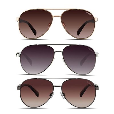 Aviator Sunglasses (set Of 3) - 4 Style Options - Medium Aviator