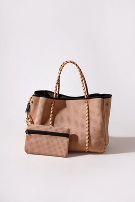 Tote with Pouch - Tan