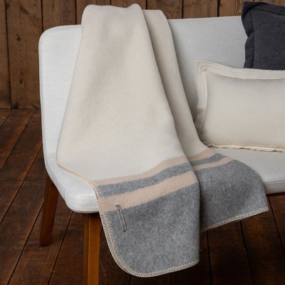 Field Blanket - Ivory/Light Grey/Beige