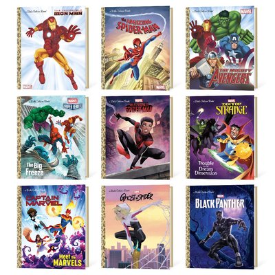 Little Golden Hardcover Book Set of 9 - The Marvel Universe