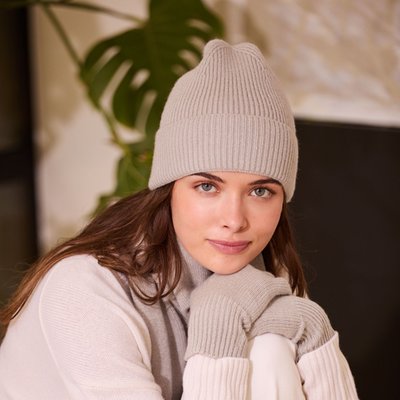 Cashmere Beanie - Fog Gray