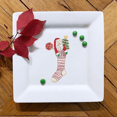Square Porcelain Tray - Stocking