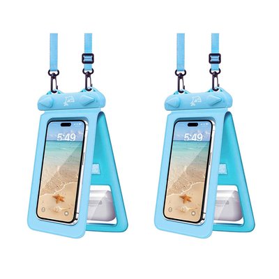 Waterproof Transparent Pouches - Blue