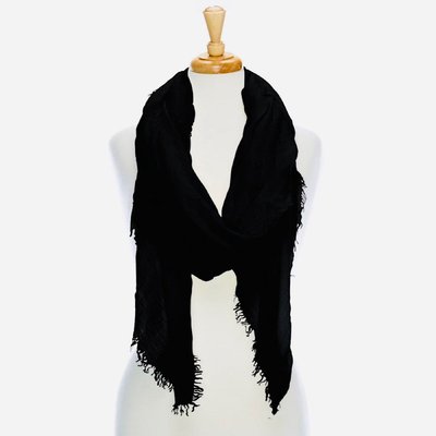 Crinkle Scarf/Shawl - Black