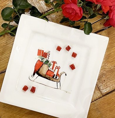 Square Porcelain Tray - Sled