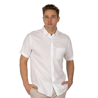 Short Sleeve Windward Twill - White