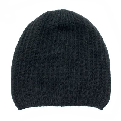 Slouchy Cashmere Hat - Black