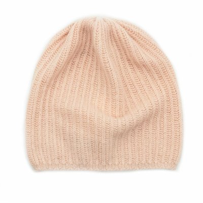 Slouchy Cashmere Hat - Misty Rose