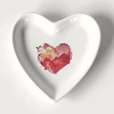 Heart Porcelain Tray - Heart