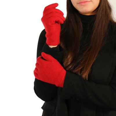 Cashmere 9" Gloves - Red