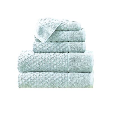 Waffle Towels (6 Piece Set) - Pastel Blue