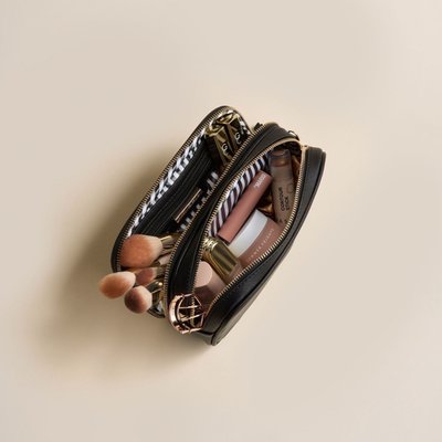 Latitude Beauty Bag - Embossed White Crocodile