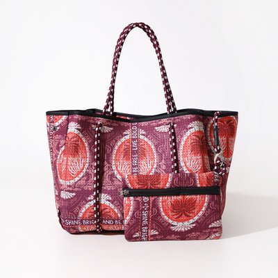 Tote with Pouch - Dreamfield Scarf Red